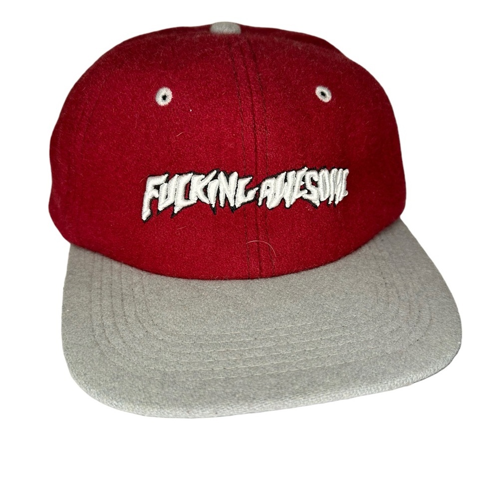 FA Fucking Awesome red and gray SnapBack unused